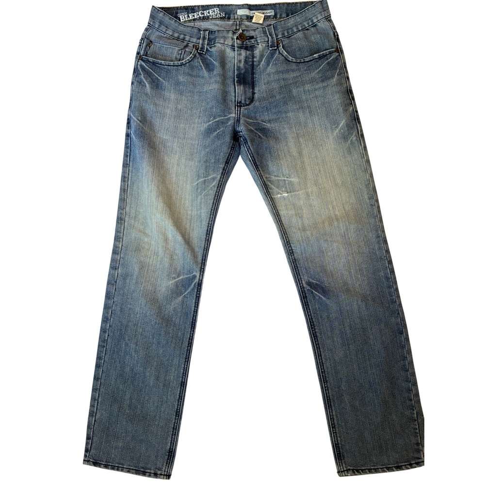 DKNY Jeans Bleecker Jean Mens 34x32 Blue Straight Leg‎ Medium Wash Denim Casual